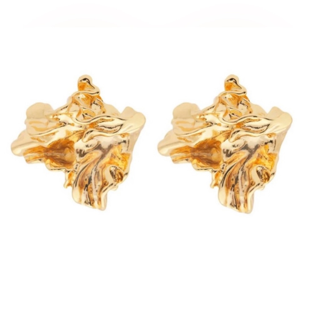 Amber Sceats Reese Earring Chunky 24K Gold Plated